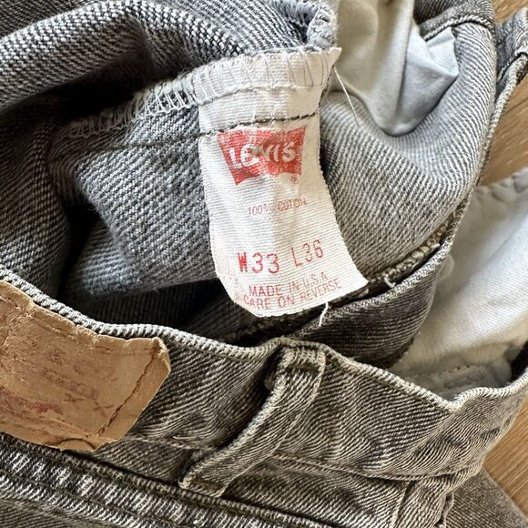 Vintage‎ Levis 550 Jeans Men’s 32 x 33 Black Denim Relaxed Fit Tapered 90s - Picture 4 of 12